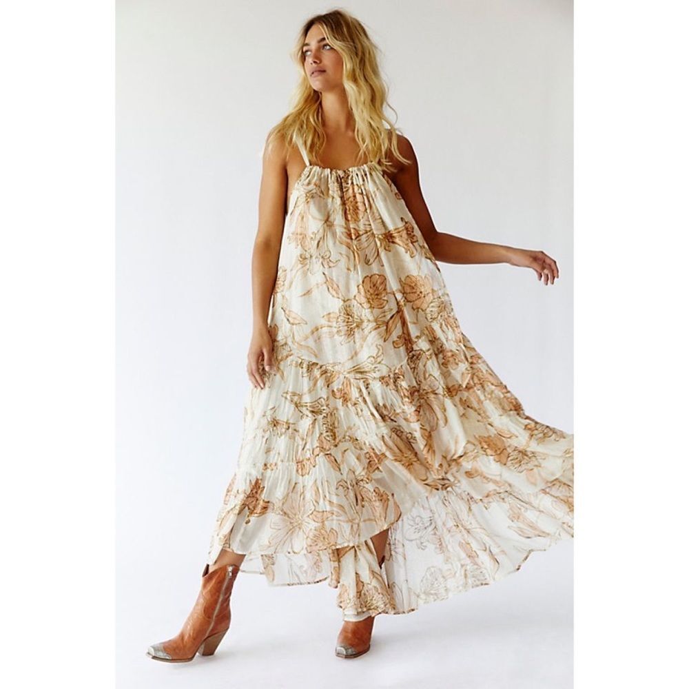 Free People Sparkly Bare It All Maxi Dress